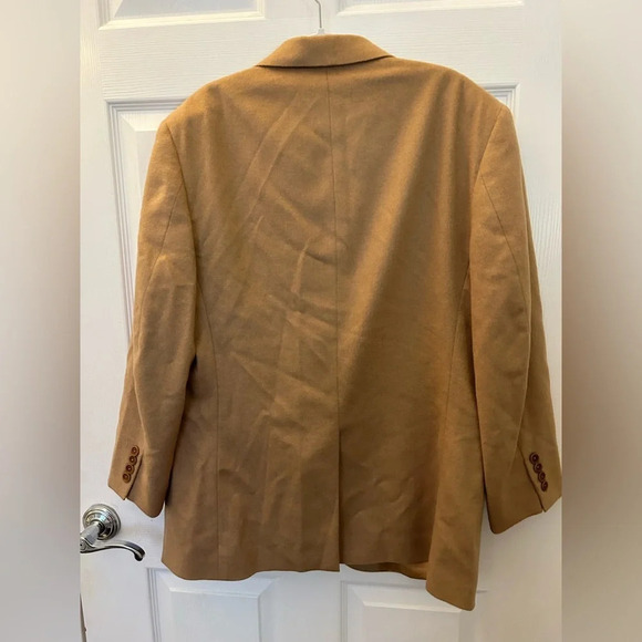 ! 346 brooks and brothers Men’s Camel Hair Blazer size 42 - Picture 2 of 5